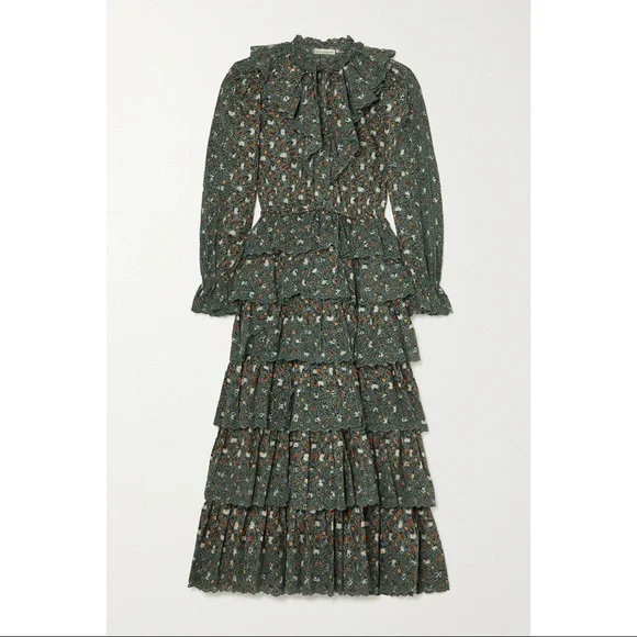 NWT Ulla Johnson Odile dress in Dragonfly green, size 2 - Picture 7 of 7